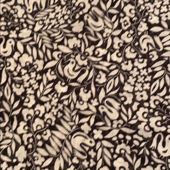 Anthropologie Holding Horses bird floral black top - Picture 6 of 8